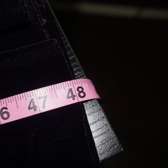 Vintage 90s Velvet Pearl Midi Dress - Picture 8 of 8